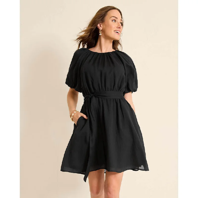 Tommy Bahama Women's Palm Breeze Elbow Sleeve Dress - Black