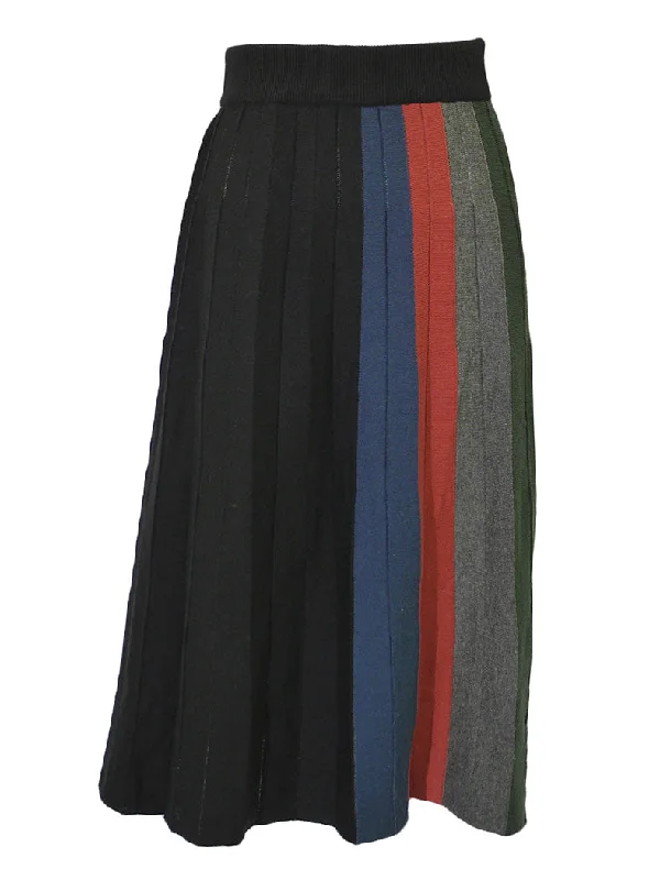 Modaliani Knit Striped Skirt