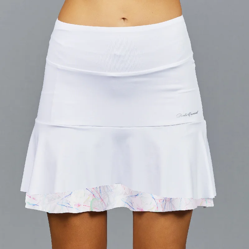 Neon Mid Skort (white / print)