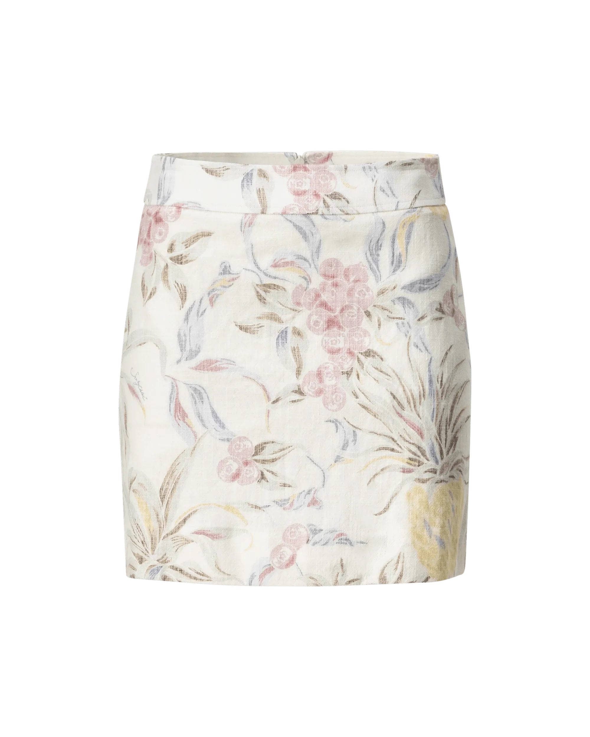 Spring Fruits High Waisted Mini Skirt