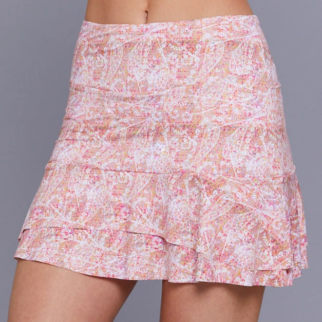 Lush Weave Two Tier 15" Skort (without buttons)