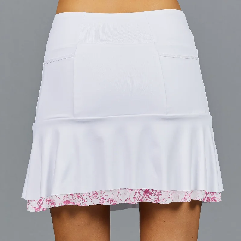 Meadow Long Breeze 16.5" Skort (white/print)