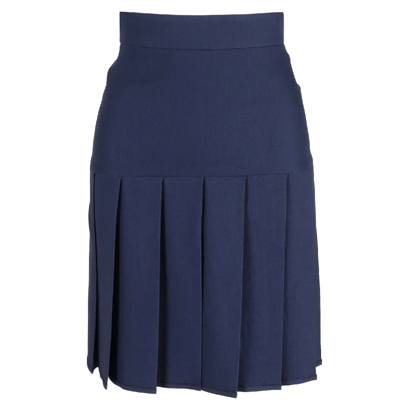 Gucci Mini High-Rise Pleated Skirt inn Navy Blue Viscose