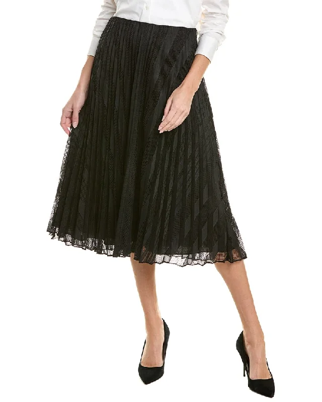 Theory Pleated Midi Skirt