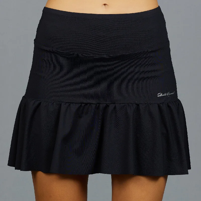 Parker Long Gather Skort (black)