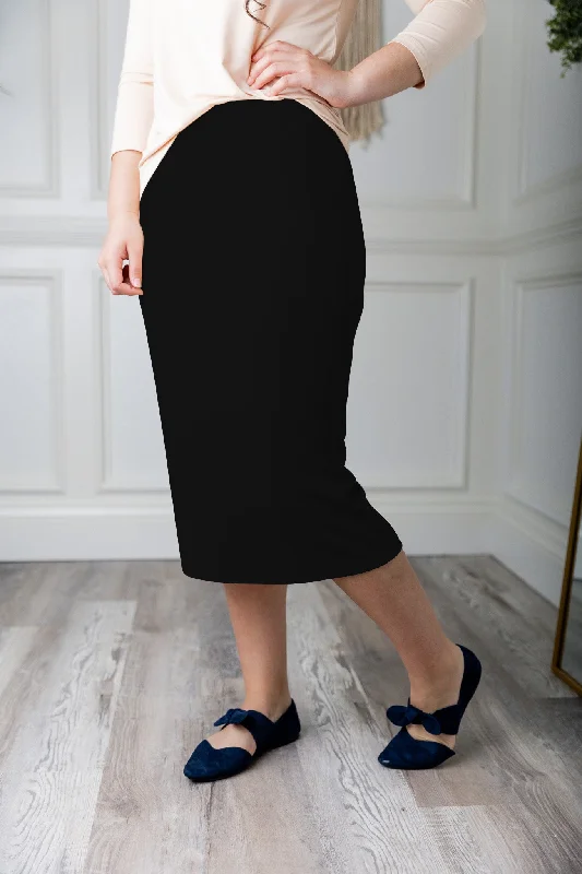 27" Classic Solid Midi Skirt (Page 1/2) (Clearance)