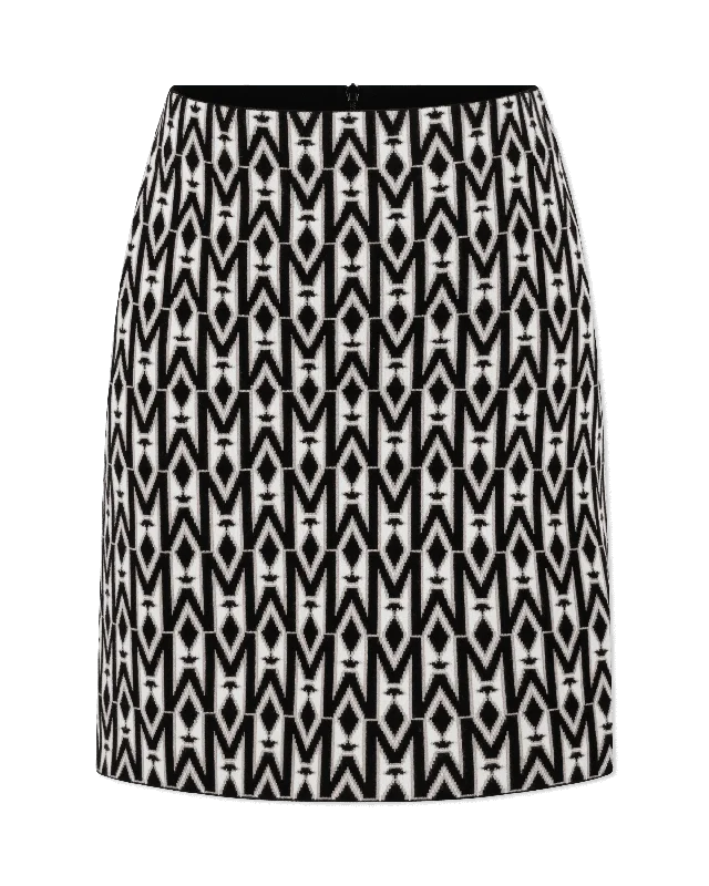 Dea-MG Jacquard Monogram Short Skirt