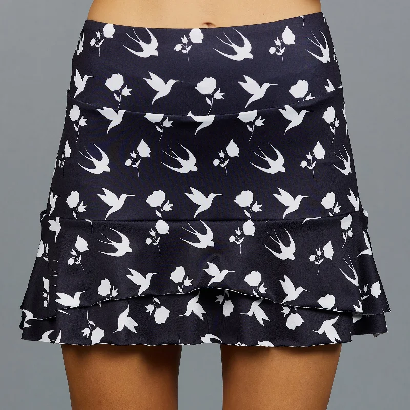 Bird Mid Print Skort