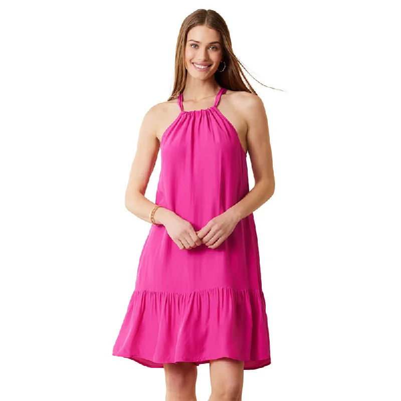 Tommy Bahama Calypso Crepe Tier Short Dress Cover Up - Pink Maui *