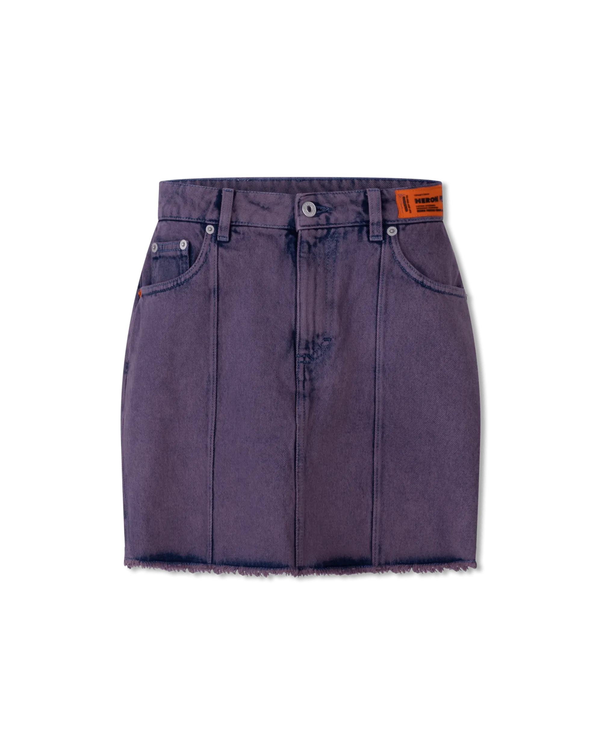 Overdyed Denim Mini Skirt