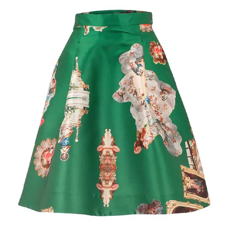 Sicily green short skirt