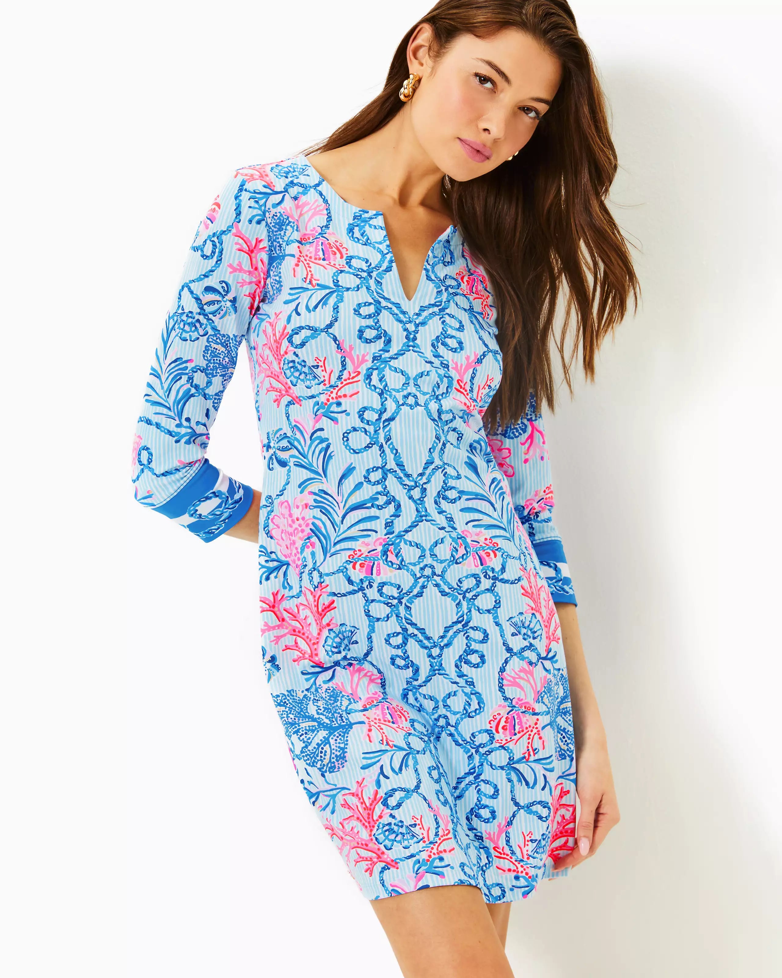 Lilly Pulitzer Women's UPF 50+ Nadine ChillyLilly Dress - Multi Naut Today Engineered Chillylilly