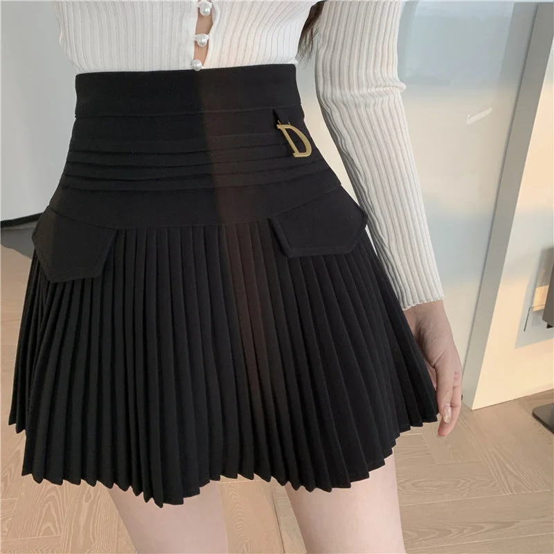 Summer New Design Sense Niche A-line Short Skirt Women