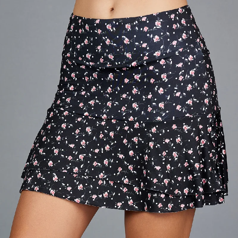 Vespa Long Print Skort (floral print)