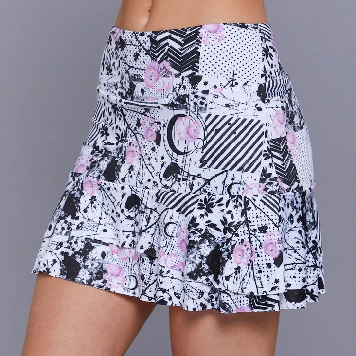 Print Collage Mid Skort (print)