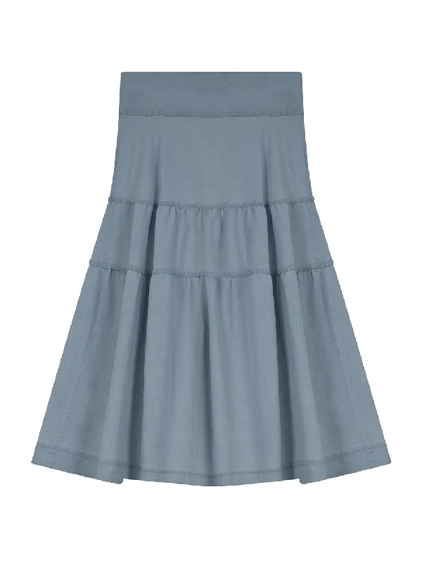 5 Stars Denim Tier Skirt