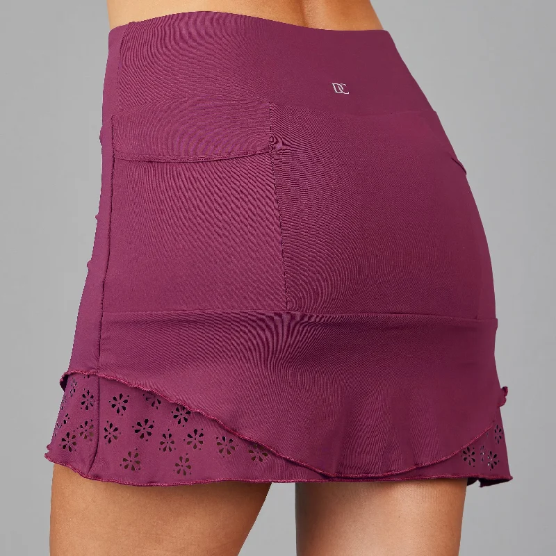 Eyelet Skort (ruby)