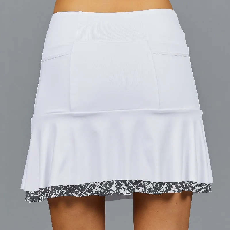 Parker Long Breeze 16.5" Skort (white/print)