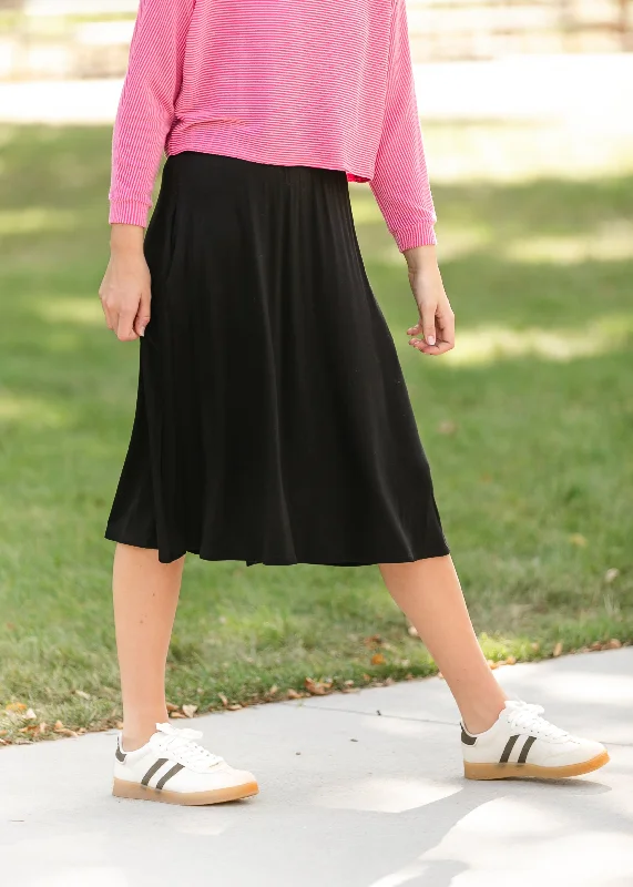 Stevie Stretch Waist Midi Skirt - FINAL SALE