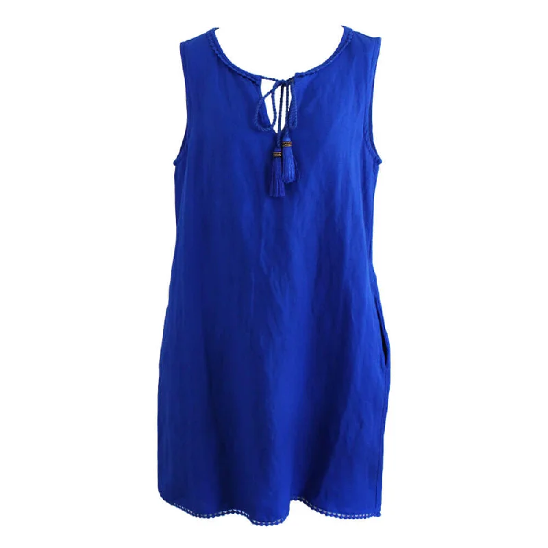 Tommy Bahama St. Lucia Split Neck Shift Dress Cover Up - Beaming Blue