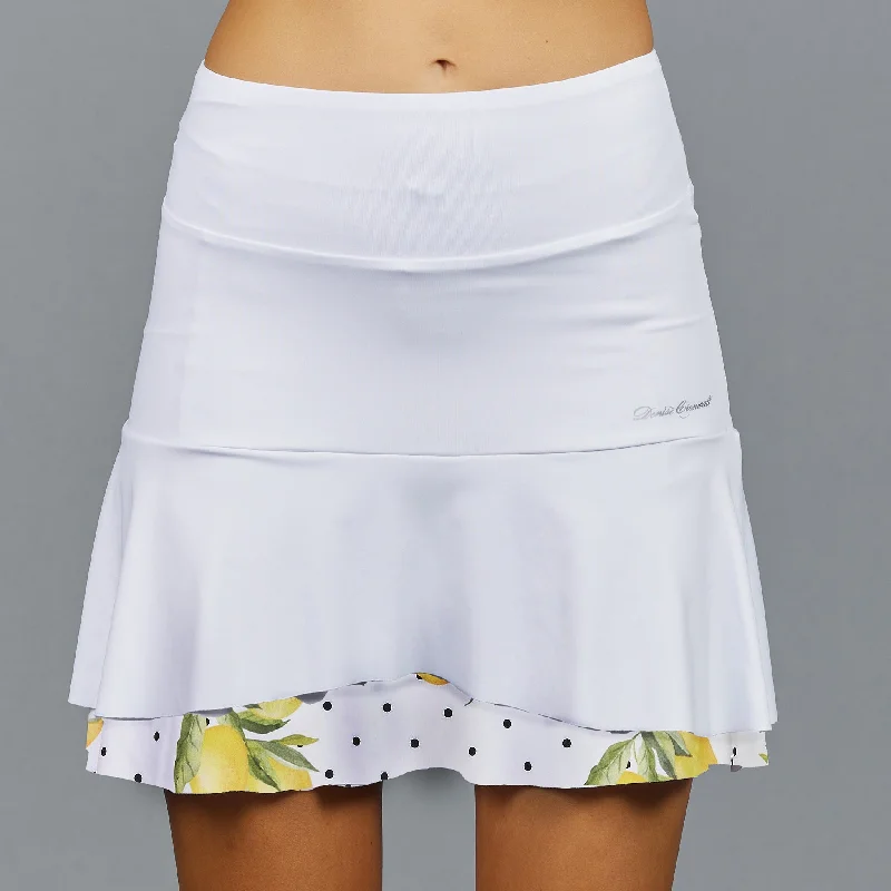 Lemons Long Skort (white / print)