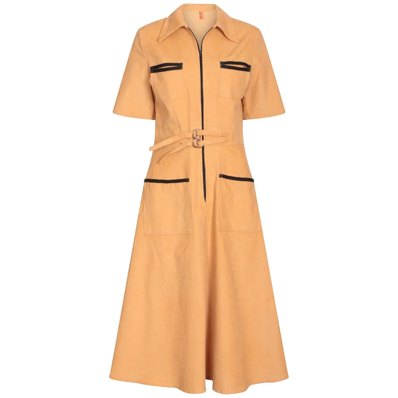 Autumn Shirt Dress Sand